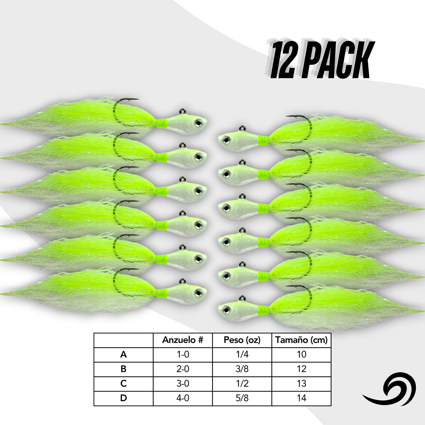 Emerald Storm Rapid Minnow 12 Jigs Pack.