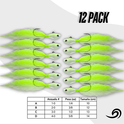 Emerald Storm Rapid Minnow 12 Jigs Pack.