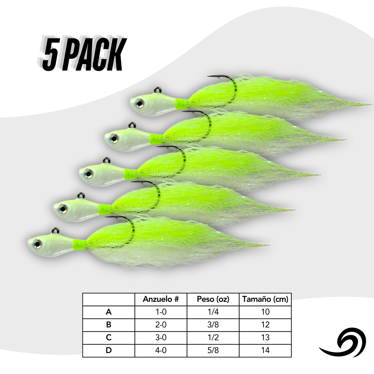 Emerald Storm Rapid Minnow 5 Jigs Pack.